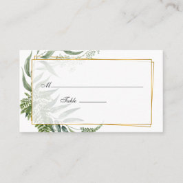 Water Color Herbarium Geometric 結婚's プレイスカード