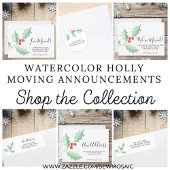 Water Color Holly Announcement Cardを移動