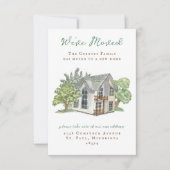 Water Color Home Movingのお知らせ 招待状 (正面)