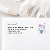 Water Color House住所の変更 ラベル (インサイチュ)