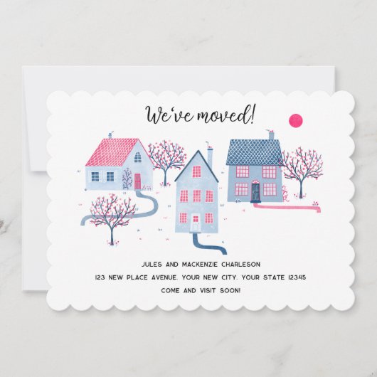 Water Color House住所の変更 案内状 (正面)