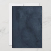 Water Color Navy 結婚 The's結婚 招待状 (裏面)