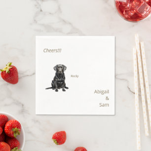 Water Color Pet Image応援結婚ズ スタンダードカクテルナプキン