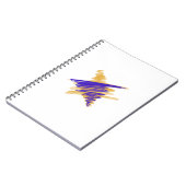 Water Color Star of David in Data金ゴールド ノートブック (左側)