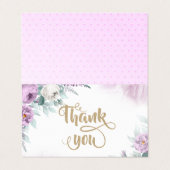 Water Color Violetバラ 名刺 (外部フラット)