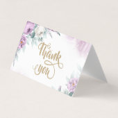 Water Color Violetバラ 名刺 (正面)