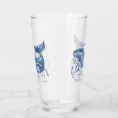 Water Color Whale - I Whale Always Love You タンブラーグラス (右)