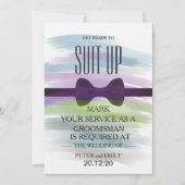 Water Color Your Service as a Groomsman 招待状 (正面)