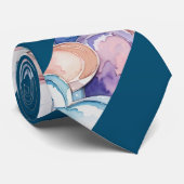 Water Colour Painted Hearts ネクタイ (ロール)