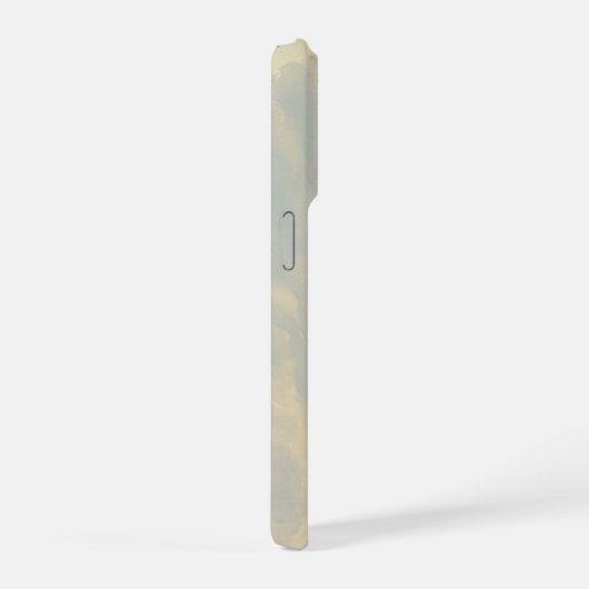 Water colour painting style image of Paphos Castle iPhoneケース (右側面)