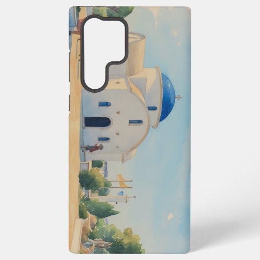 Water colour painting style image of St. Nicholas Samsung Galaxyケース (裏面)