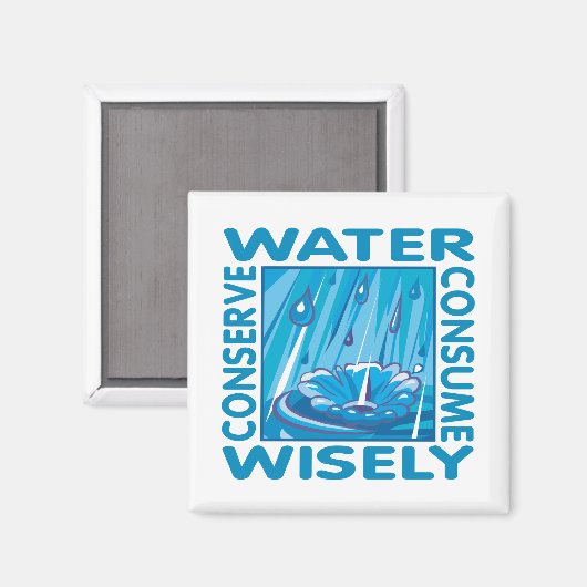 Water Conservation マグネット (正面/裏面)