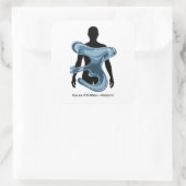 Water Conservation Eco Awareness Design スクエアシール (バッグ)