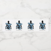Water Conservation Eco Awareness Design ペットボトルラベル (シングルラベル)