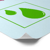 Water conservation sign ポスター (角)