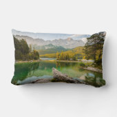 Water | Dachstein Mountains Lake Germany ランバークッション (裏面)