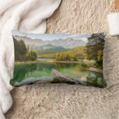 Water | Dachstein Mountains Lake Germany ランバークッション (ブランケット)