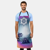 Water Dragon And Monster Crab エプロン (着用した状態)