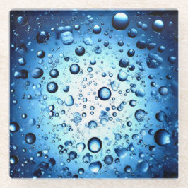 water droplets ガラスコースター