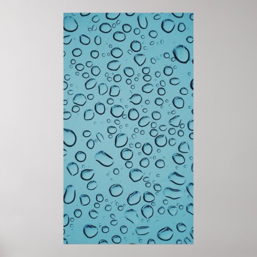Water droplets ポスター (正面)