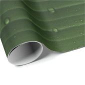 Water droplets on green leaf ラッピングペーパー (ロールコーナー)