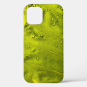 Water drops on green leaf Case-Mate iPhoneケース (裏面)