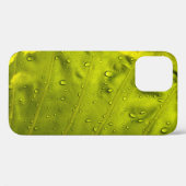 Water drops on green leaf Case-Mate iPhoneケース (裏面 (横))