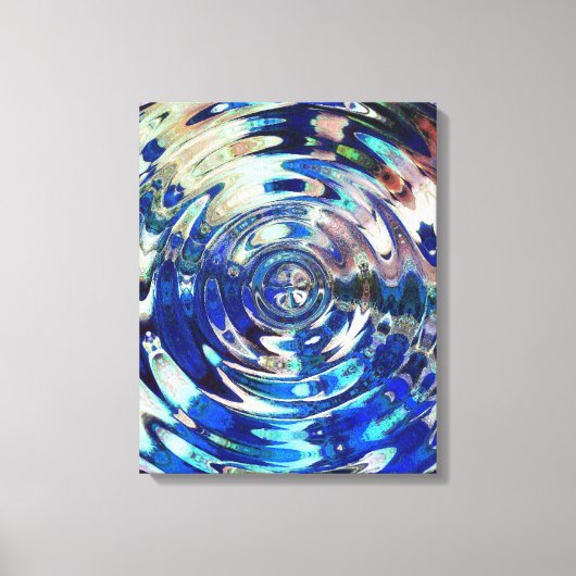 WATER Element Ripple Patternラップされたキャンバスプリント キャンバスプリント (正面)
