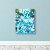 Water Elemental キャンバスプリント (インサイチュ (ウッドフロア))