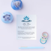 Water Feature Blue Business 広告's チラシ (シングル)