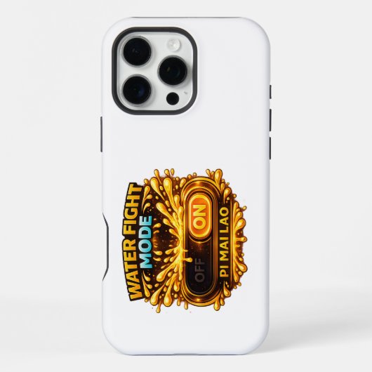 Water Fight Mode ON (Gaming Style) Phone Case iPhoneケース (裏面)