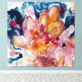 water flower キャンバスプリント (インサイチュ (ウッドフロア))