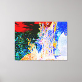 Water Fountain Abstraction キャンバスプリント