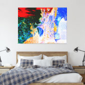 Water Fountain Abstraction キャンバスプリント (インサイチュ (寝室))