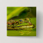 water frog 缶バッジ (正面)