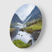 Water | Gap of Dunloe County Kerry Ireland ラージ壁時計 (傾斜)