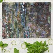 Water Garden at Giverny, France by Claude Monet キッチンタオル (折り畳み)