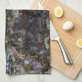 Water Garden at Giverny, France by Claude Monet キッチンタオル (四つ折り)