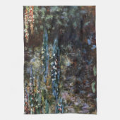 Water Garden at Giverny, France by Claude Monet キッチンタオル (縦)