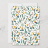 Water Garden Floral Bridal Shower Cute CUSTOM サンキューカード (裏面)