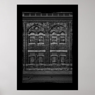 Water Gas Purification House No 3 with Border ポスター