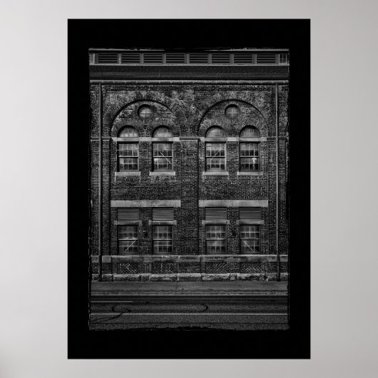 Water Gas Purification House No 3 with Border ポスター (正面)