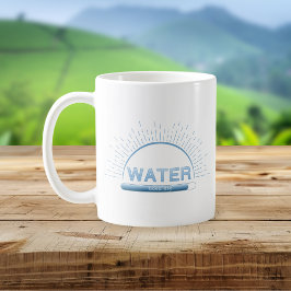 Water Good Day Blue Minimal Mug コーヒーマグカップ