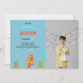 Water Gun Invitations with photo 招待状 (正面)