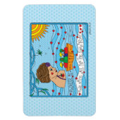 Water Is Life_Flexible Magnet 6" x 4" マグネット (縦)