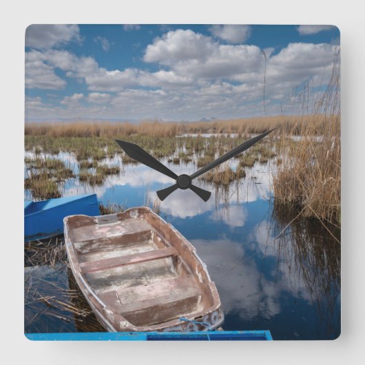 Water | Kayseri Turkey スクエア壁時計 (正面)