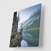 Water | Lake Gosau Salzkammergut Austria スクエア壁時計 (傾斜)
