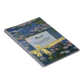 Water Liliesかわいらしのゲ結婚ストインノートブック ノートブック (右側)