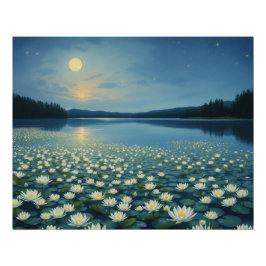 water lilies ポスター