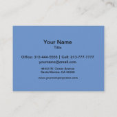 Water Lilies 名刺 (裏面)